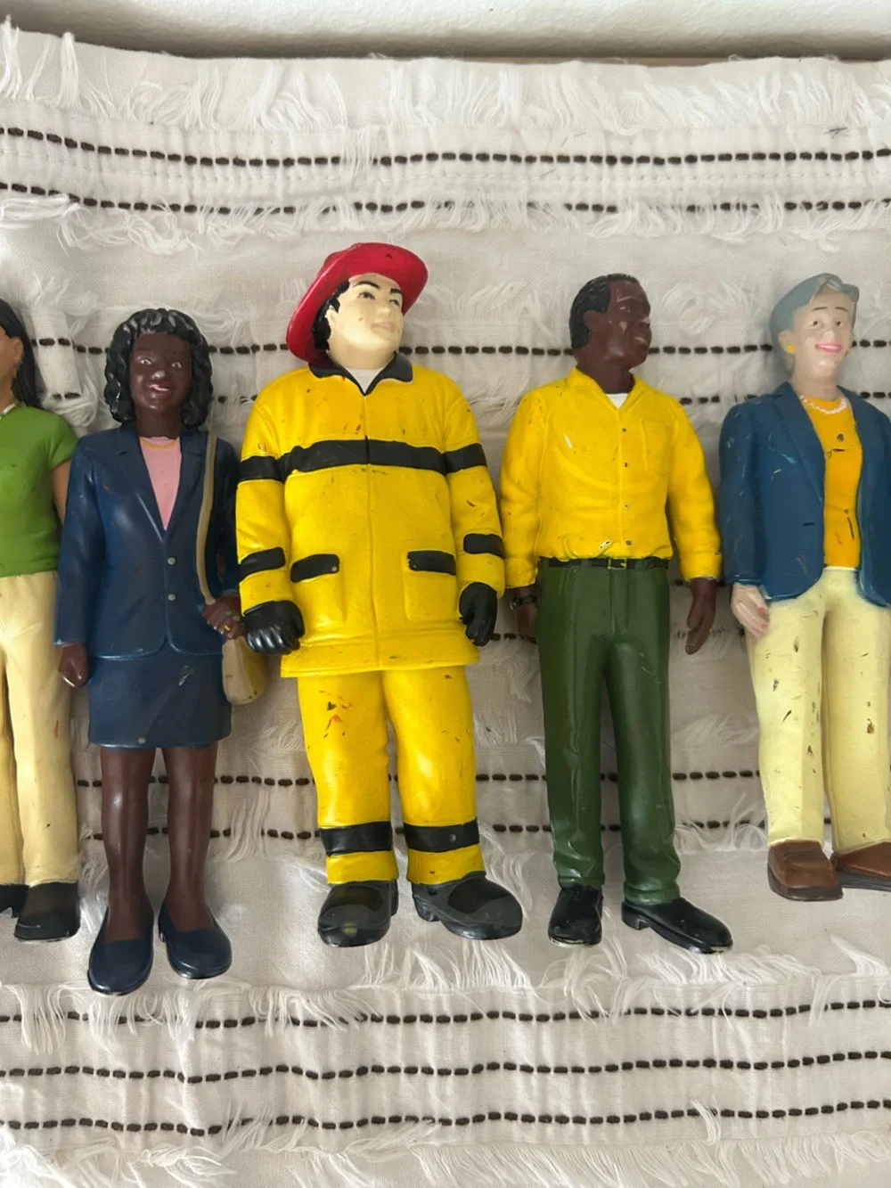 Vintage Lakeshore Learning Community Helpers Career Figures Set of 9